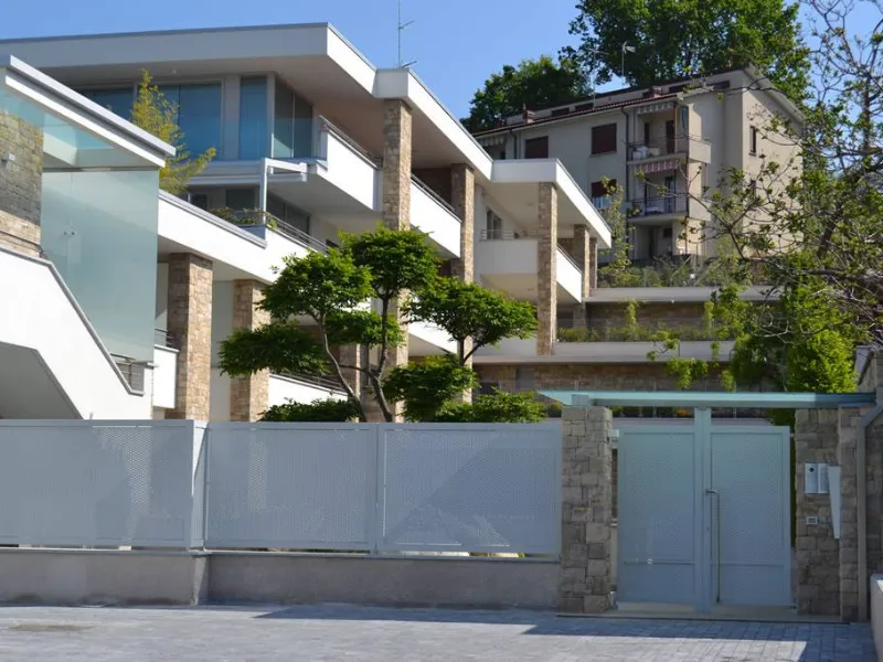 Il giardino di un condominio