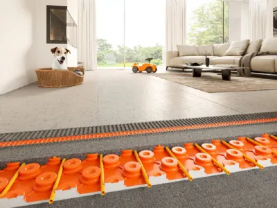 Bekotec-Therm di Schlüter-Systems, adatto per gestire rapidamente le variazioni di temperatura