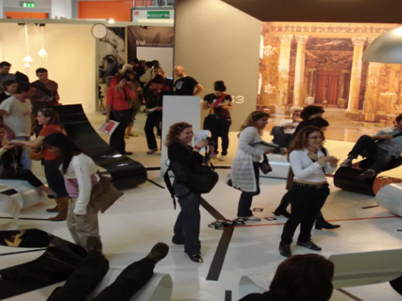 Una delle sale espositive del Salone