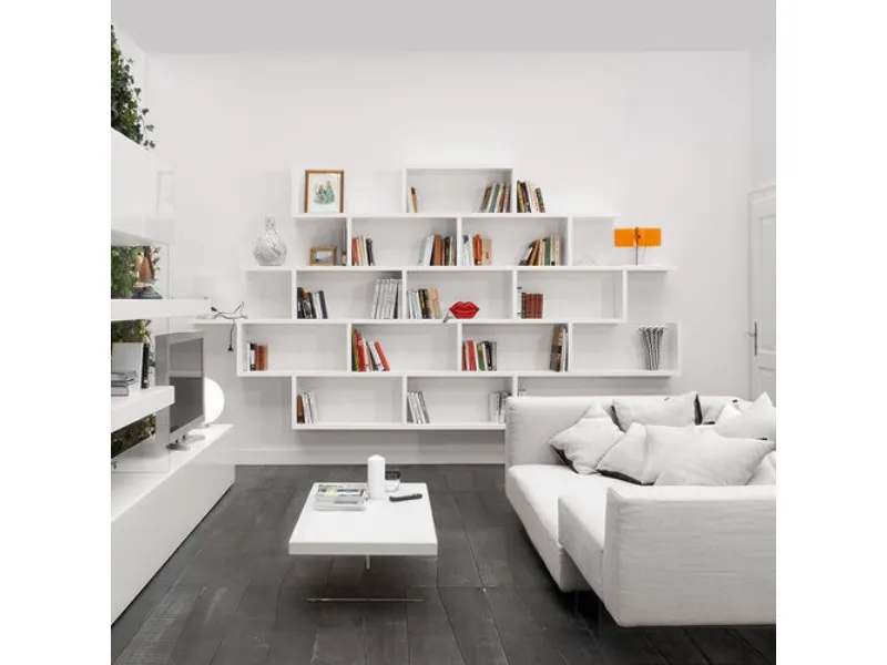 Salotti moderni con libreria
