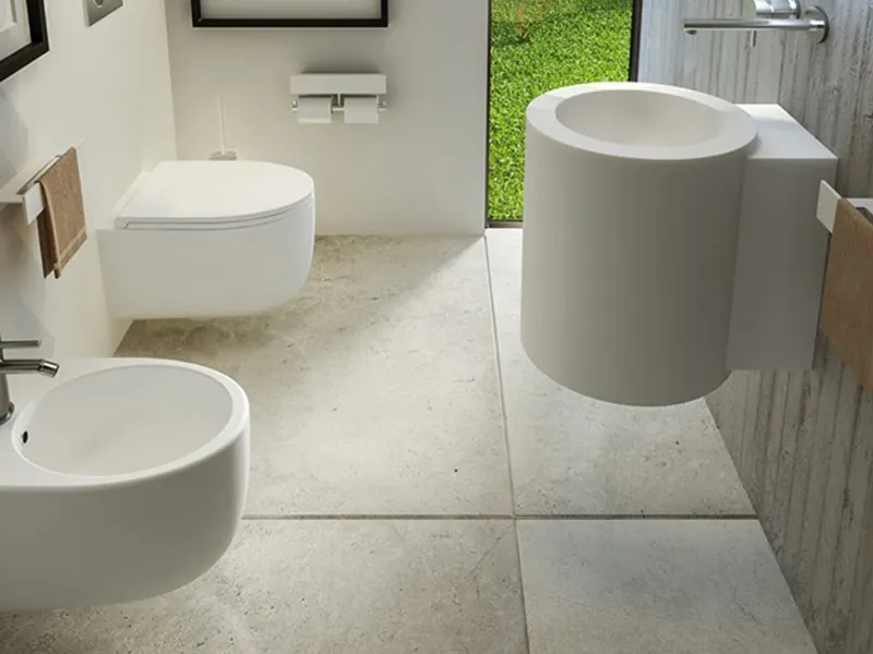 Sanitari sospesi in ceramica BTONDO di MOMA Design
