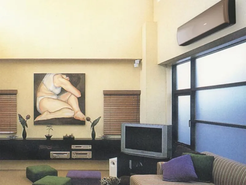 condizionatore sanyo marrone