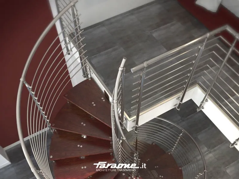 Scala mistral con gradini in legno