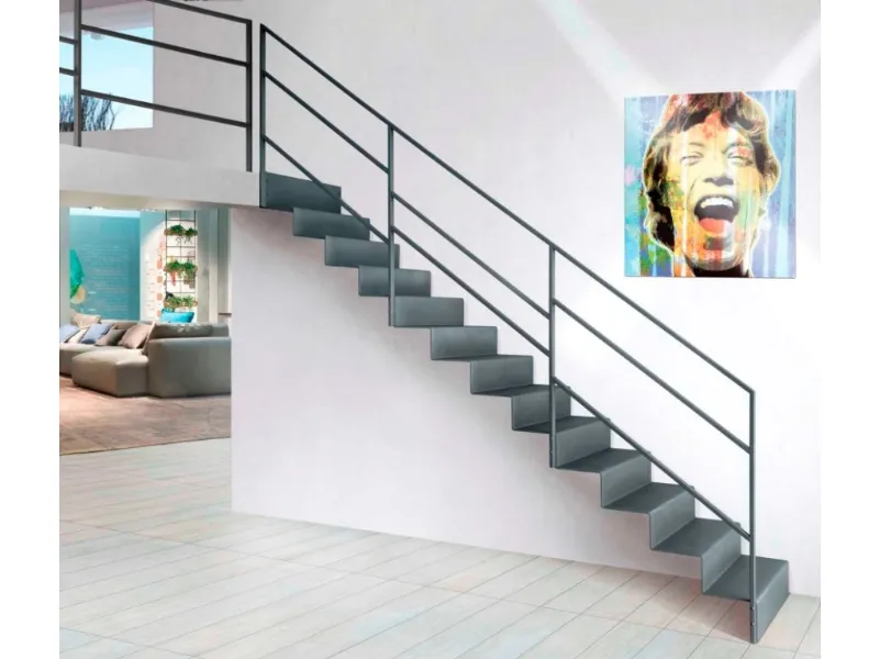 Un esempio di scala in lamiera piegata