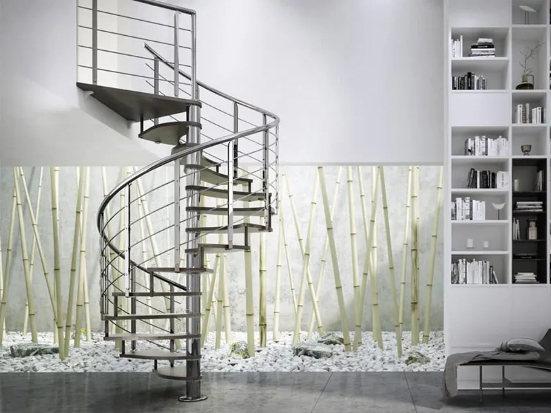 Scala a chiocciola di design Trio di Rintal