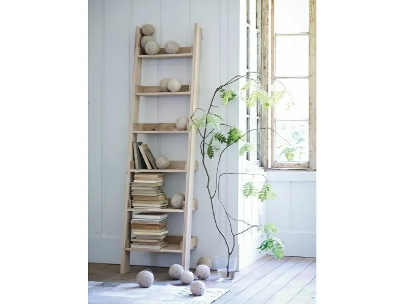 Scala libreria in legno