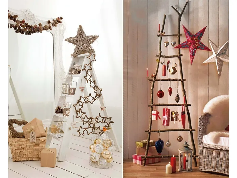 scala usata come albero di natale