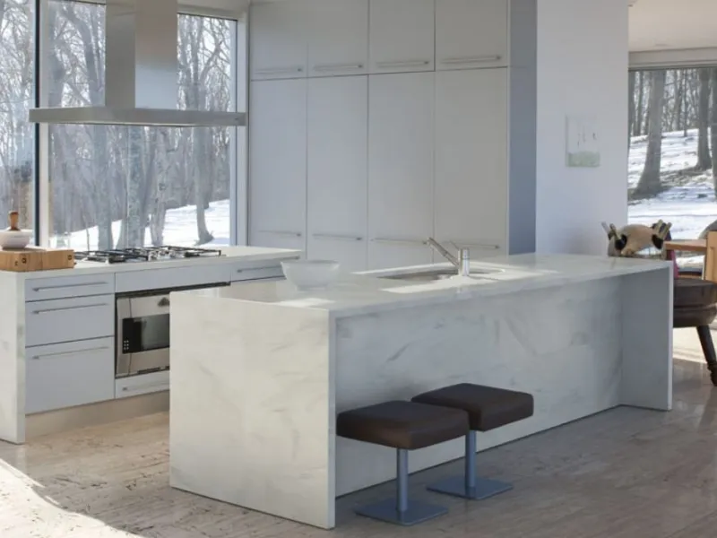 La colorazione Artista Gray per il top di Corian DuPont