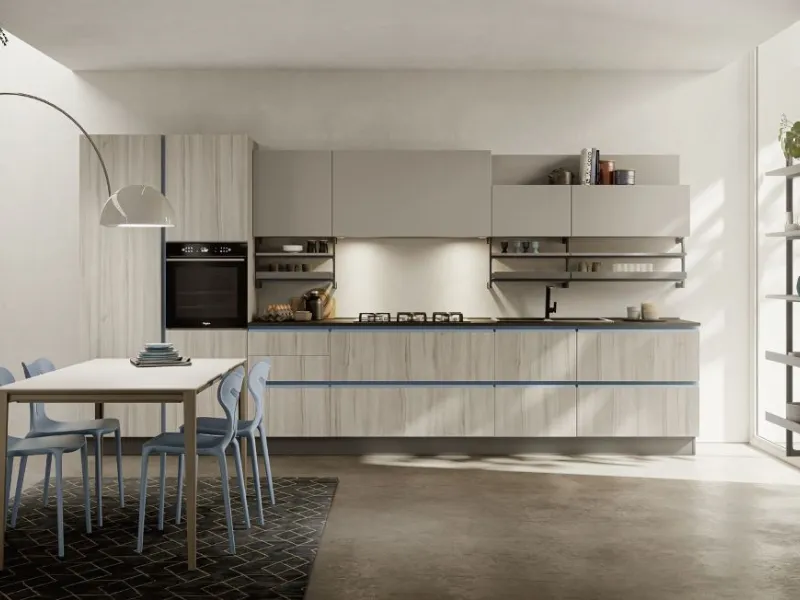 Cucina lineare Unica di Lube 