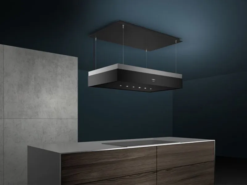 Cappa a soffitto con sistema estraibile di Siemens modello iQ700