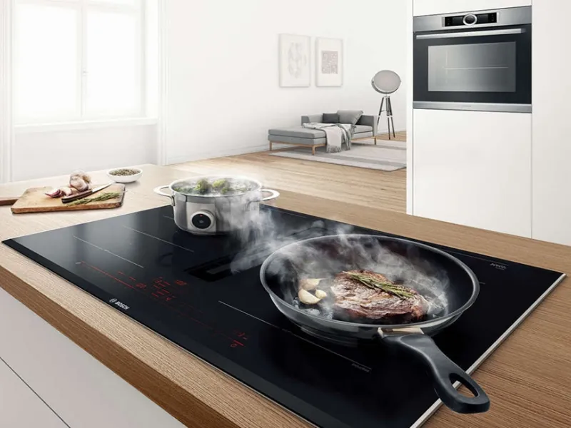 Cottura con integrazione cappa di Bosch Siemens Home Connect