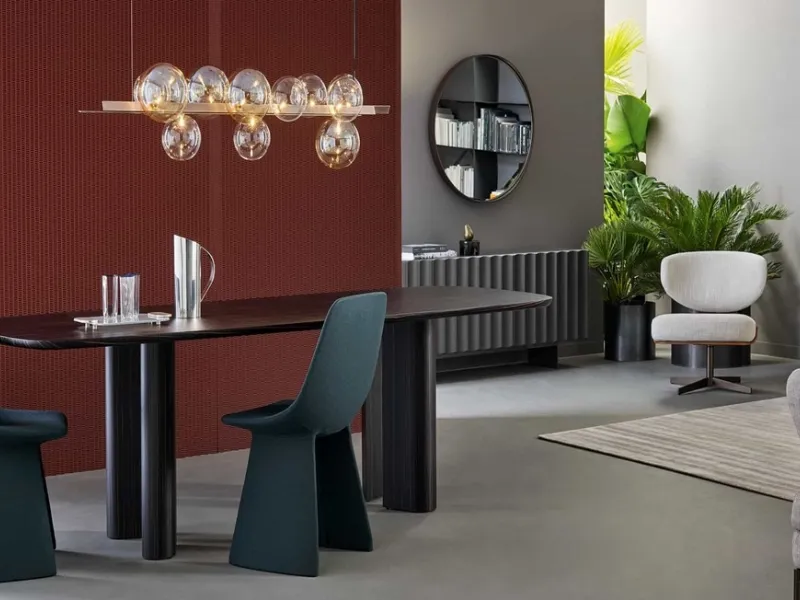Tavolo Geometric Table Wood di Bonaldo in ebano