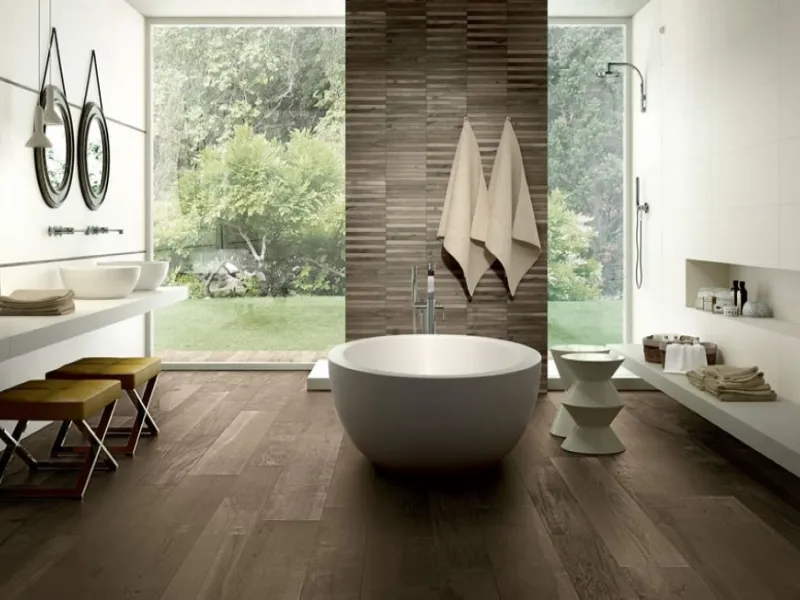 La collezione Woodside di Kronos Ceramiche