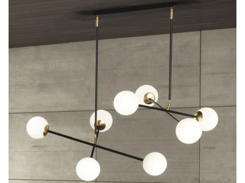 Lampada a sospensione Meridian S4 – S8 by Riflessi