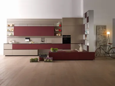 Leggera e dallo spessore di 2 mm l’anta della cucina Riciclantica di Valcucine