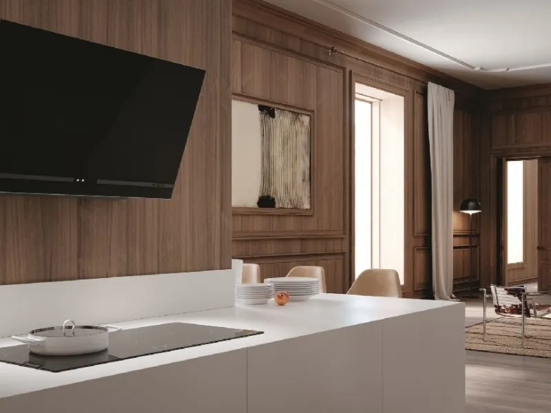Davvero minimale la cappa Vertical True Black by Faber