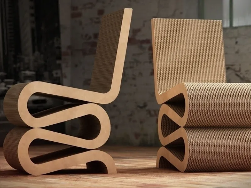 Wiggle Side Chair di Vitra