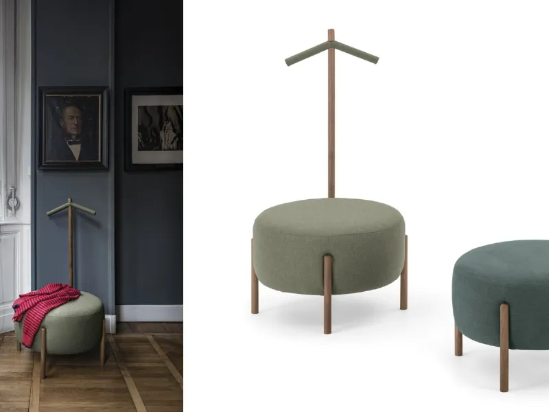 Bolzan - FLAG: servomuto con pouf in tessuto