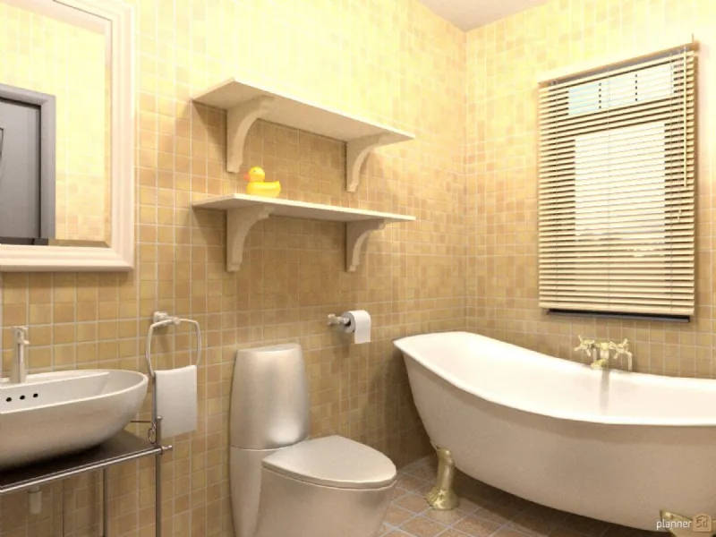 Progetto di bagno fatto con 5D Planner