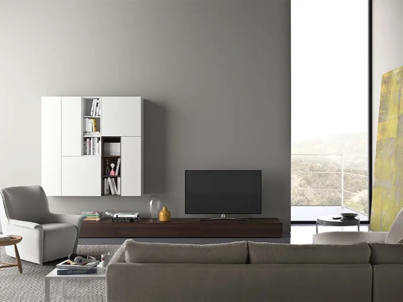 Parete attrezzata contemporanea