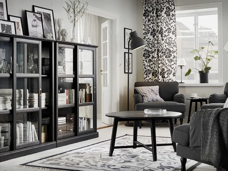 Soggiorno Ikea nero