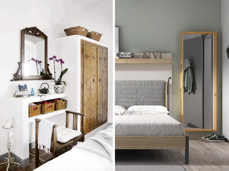 Stile classico o moderno? Ecco gli specchi ideali da abbinare ai mobili della camera da letto.