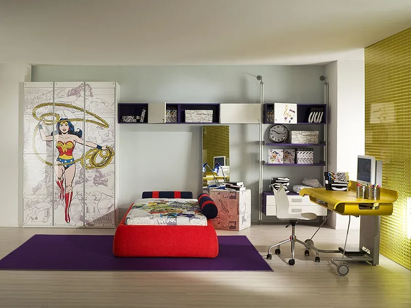 cameretta per bambini boiserie