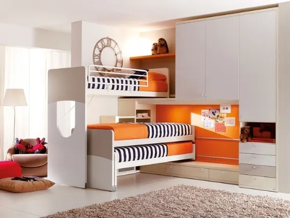 cameretta con letto a castello doimo