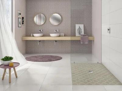 Piatto doccia rettangolare filo pavimento Viprint di Villeroy&Boch