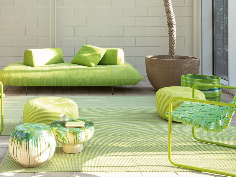 Echo di Paola Lenti, tappeto in polipropilene