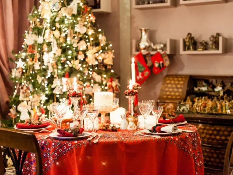 tavola a natale Garini