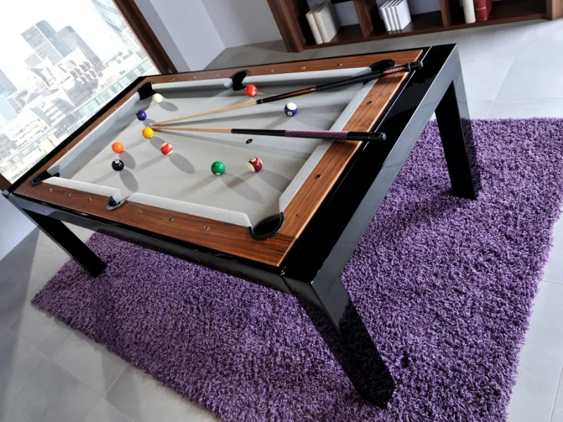 Tavolo da poker e biliardo trasformabile modello BL-180 METAL - Lissy