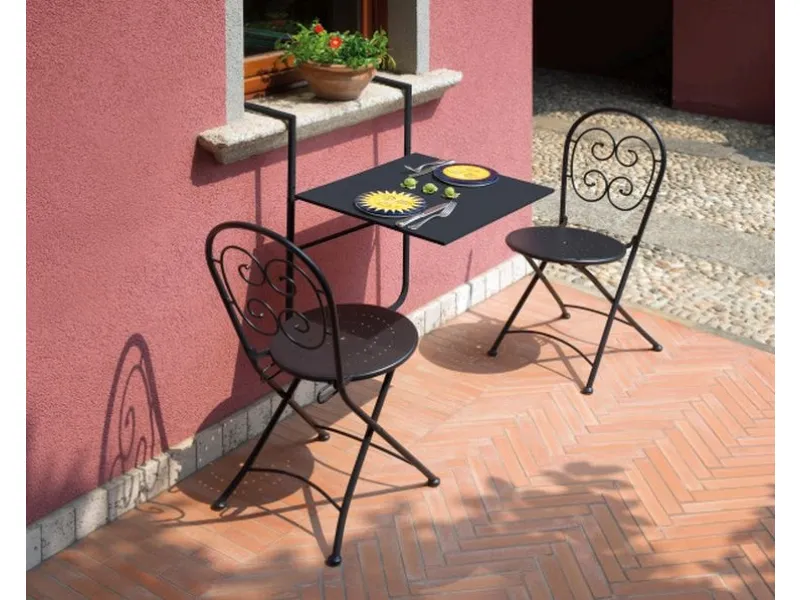 Tavolo da ringhiera per balcone