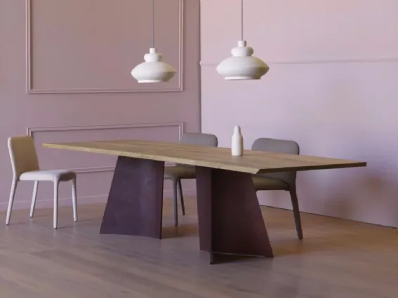 Tavolo legno grezzo design
