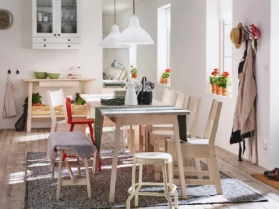 tavolo in legno norraker Ikea
