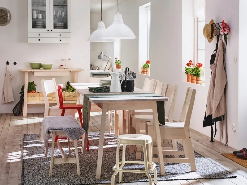 tavolo in legno norraker Ikea