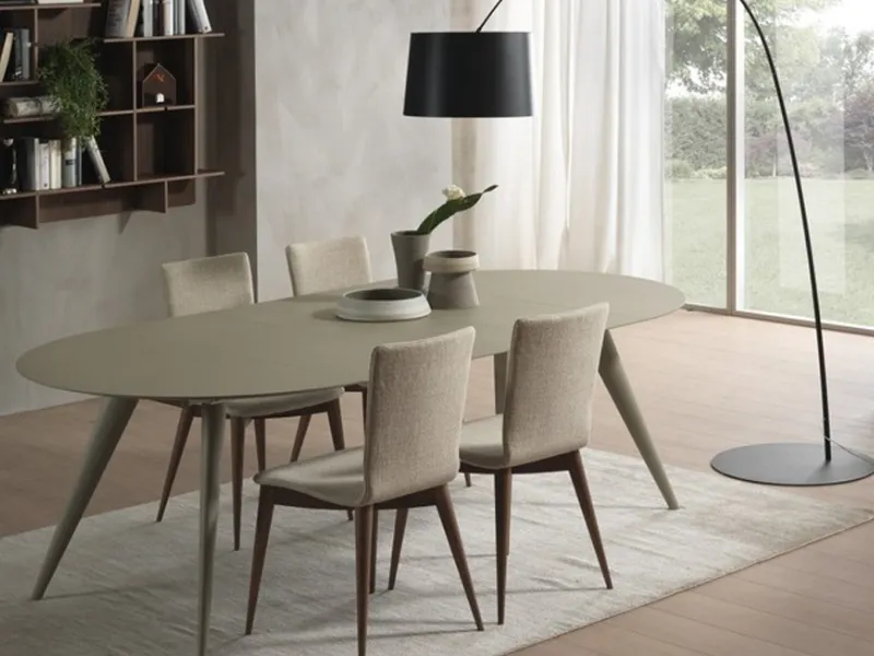 Elegance di Pacini & Cappellini, tavolo allungabile rotondo