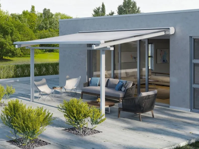 Tenda addossata Space Wall di Ke