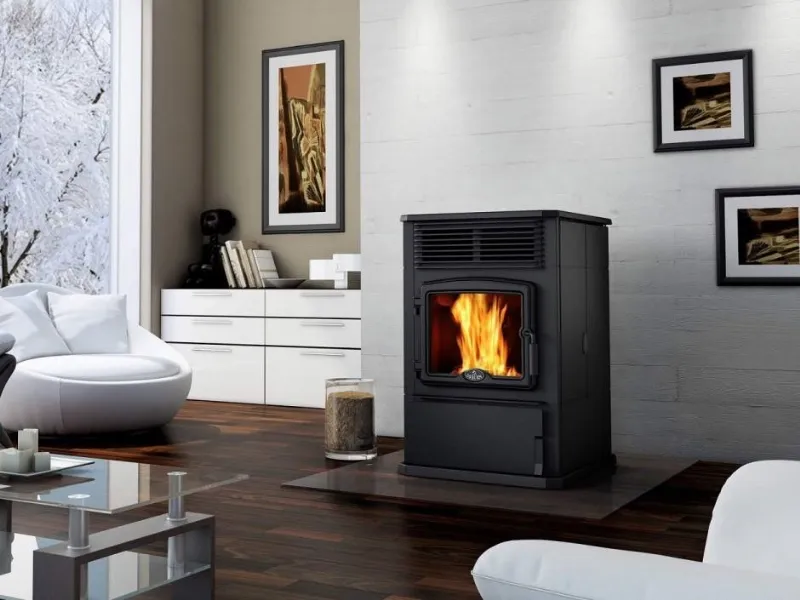 Elegante termostufa a pellet