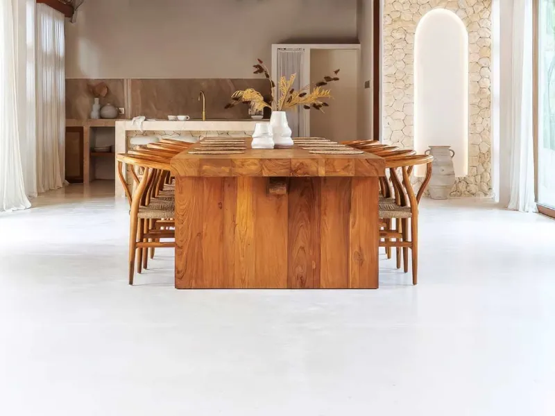 Pavimento in resina Bianco Satinato - Pavimento Moderno
