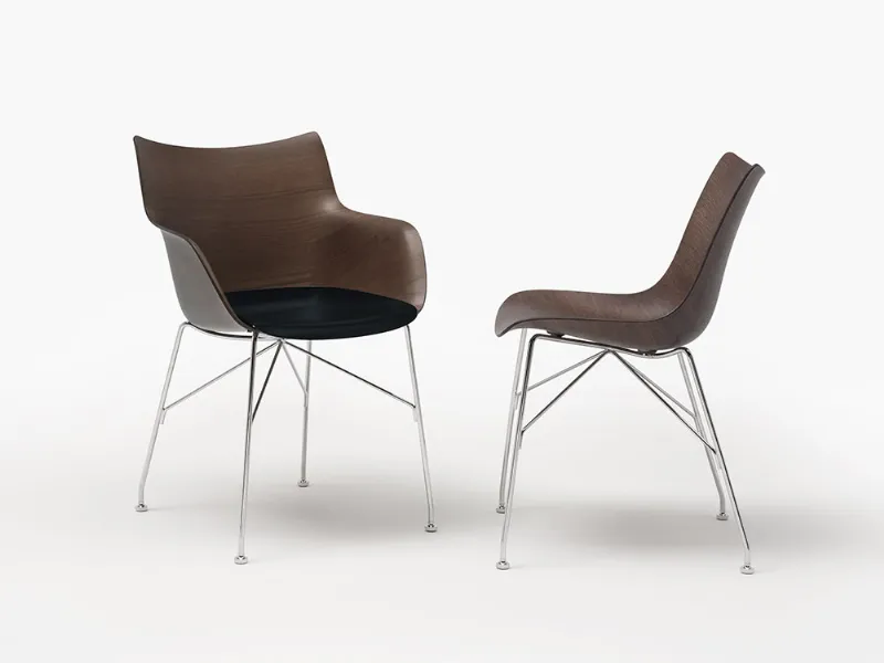 sedie Smart Wood di Kartell