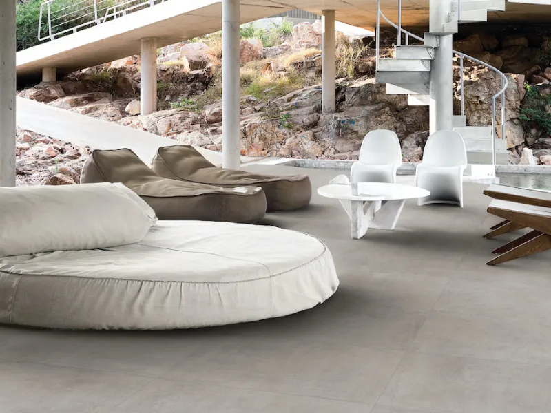 Cementum20 di Marazzi, Gres Effetto Cemento a Spessore 20 mm