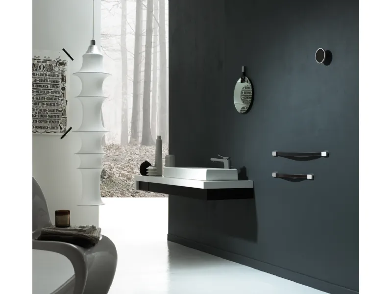 Lavabo design di Apogeo Workshop, modello Voilà di Valli Arredobagno