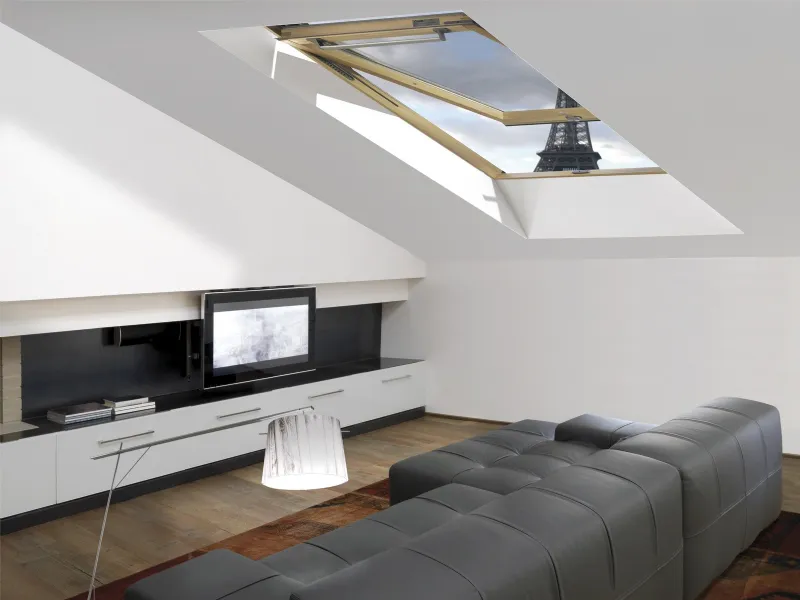 Finestra vasistas realizzata in legno